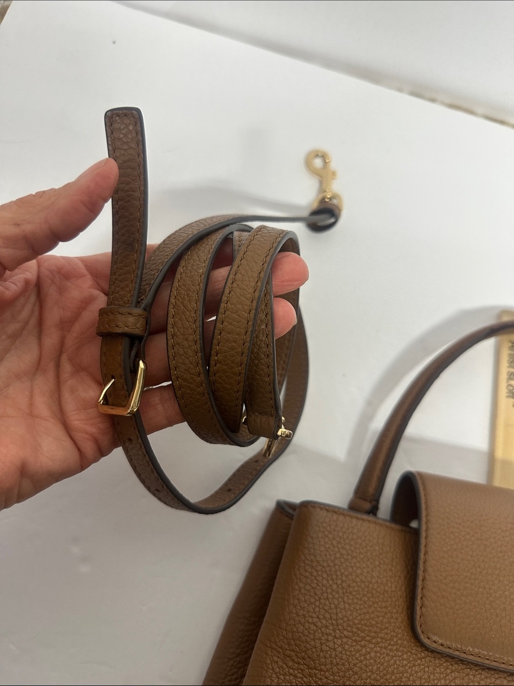 Tory Burch Britten  Leather Top-Handle Satchel-Crossbody Bag - Picture 9 of 16